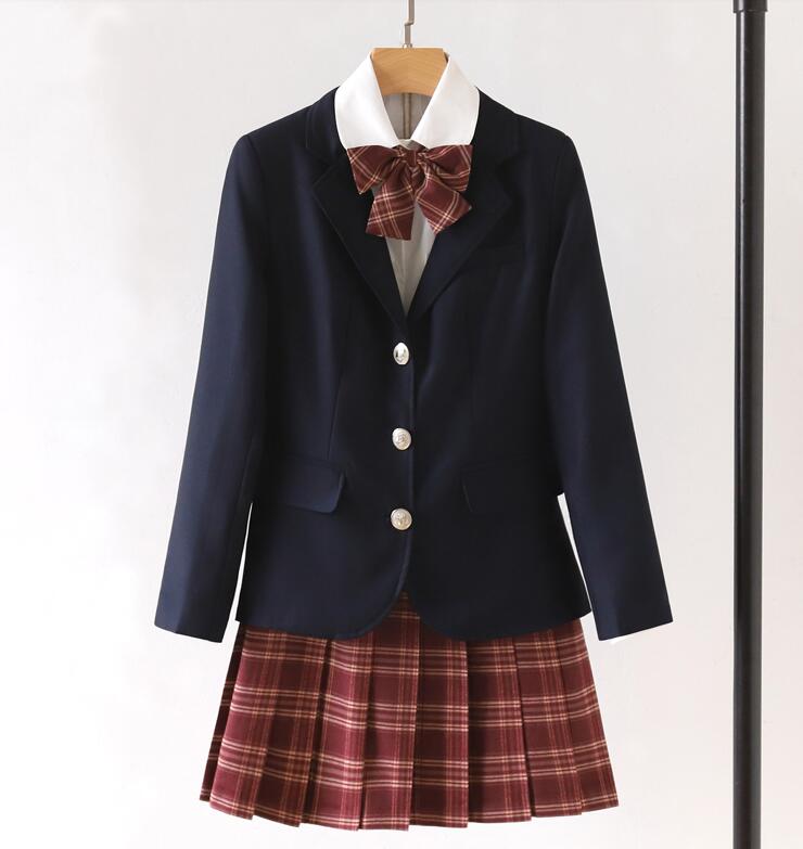 卒業式 スーツ 女の子 4点セット 子供スーツ フォーマルスーツ チェック柄 格子 スカートスーツセット 小学生 卒業式 入学式 子供服 ジュニア卒業式