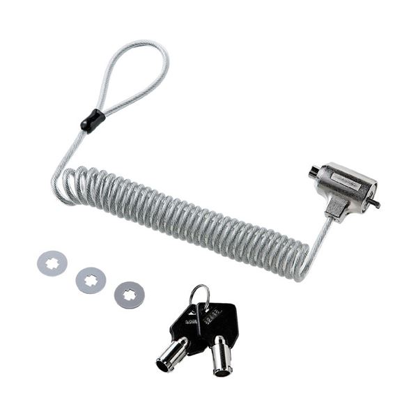 (まとめ)サンワサプライ カールコードセキュリティ SL-52(×2セット) 7,477円