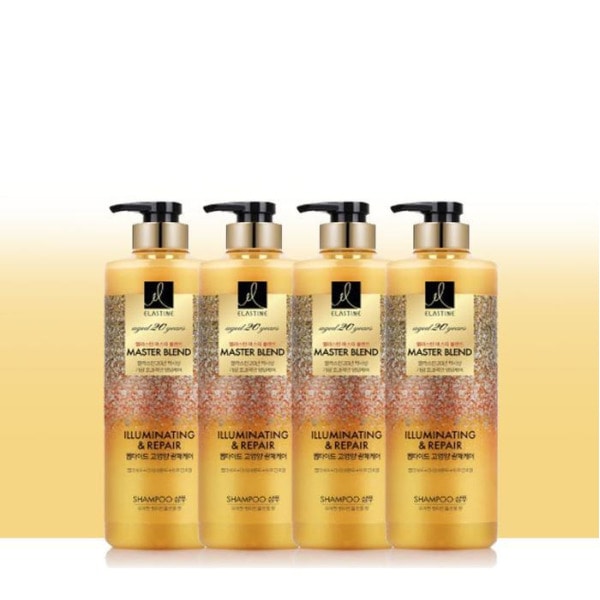 エラスチンシャンプー マスターブレンド ペプチド 高栄養 乾性 ダメージヘア用 770ml 4本 / SN