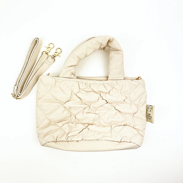 スヌーピー 2WAY キルティングトートバッグ(S) アイボリー SNOOPY_1702-200937