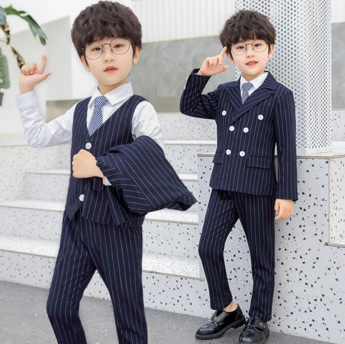 男の子用スーツ ベストセット 演奏会 舞台衣装 面接 フォーマルスーツ シャツセット 男の子 スーツ