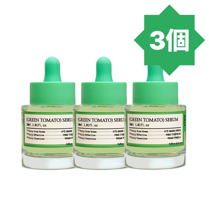 [100% 正規品] 「3個セット」 フリーグリーントマトセラム 30ml*3 / 毛穴 乾燥肌 保湿 敏感肌 潤い スキンケア 角質 老廃物 ヴィーガン 大容量