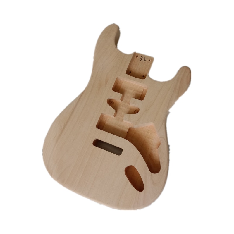 赤楊木6弦単揺動エレキギター本体のダブル単二線不塗装diyギター部品 HG636