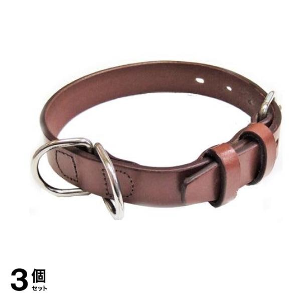 岡野製作所 オイルレザーカラー #24 ブラウン 1個入 3個セット