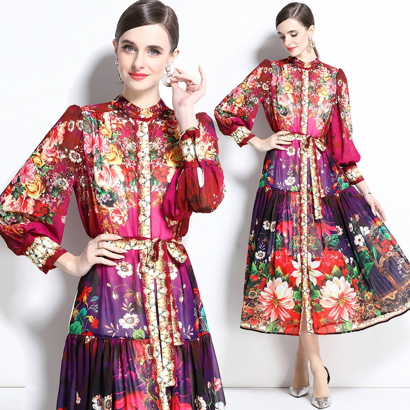 新しい M～3L1色パーティー ドレス ロング フレアワンピ ワンピース ワンピ パーティードレス パーティーワンピ 結婚式 二次会 大きいサイズクラシカル系 大人優雅 ウエストリボン付き か