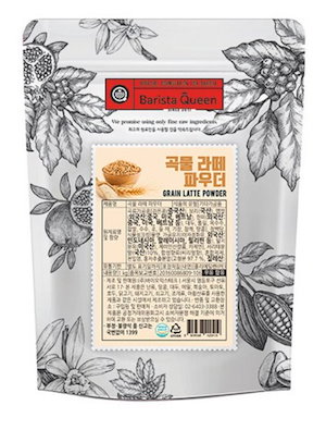 (1KG)BARISTA QUEEN 穀物ラテパウダー / 곡물라떼 파우더 18種類の穀物の香ばしさとオランダ産牛乳のまろやかな調和 ヘルシーで心強く楽しむ穀物ラテ