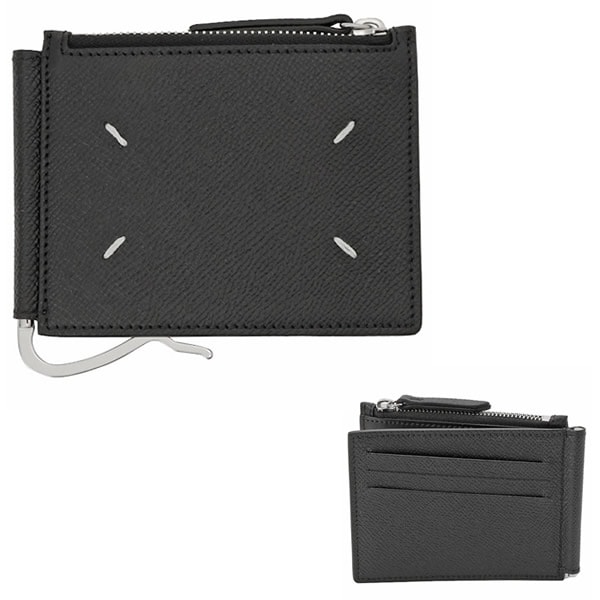 二つ折り財布 折り畳み SA1UI0018 P4745 T8013 マネークリップ＆小銭入れ付 メンズ BIFOLD WALLET WITH C ブラック