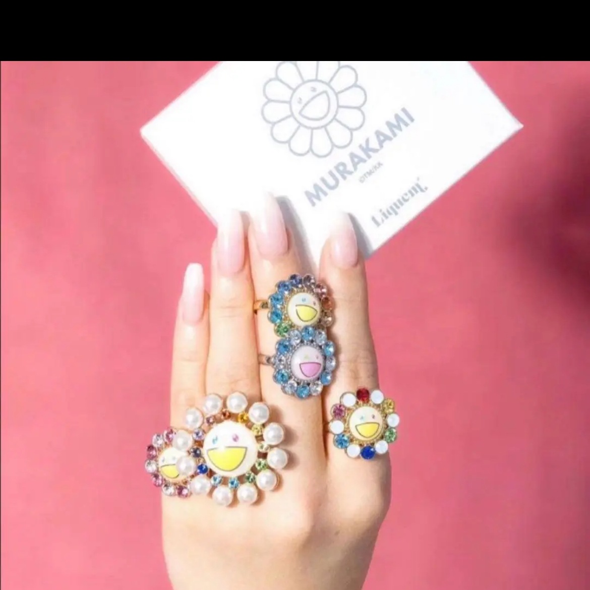 Liquem 村上隆 コラボ リング フラワー Murakami x Liquem / お花リング 9号