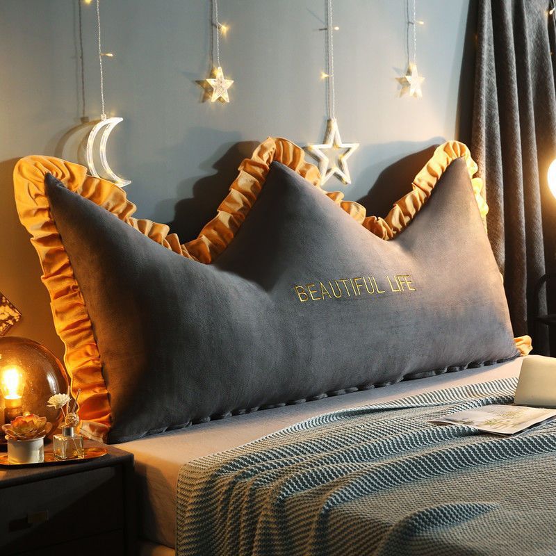 ベッドサイドバッククッション ベッドサイドクッション バッククッション ソフトバッグ ダブルピロー ラージバックレスト Crown Li Muling 4,781円