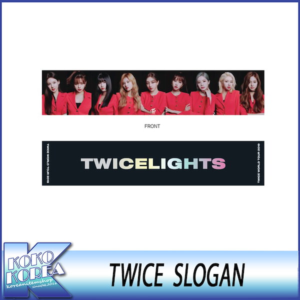 Qoo10] JYP Entertainment TWICE スローガン 公式グッズ WO