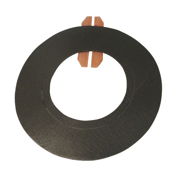 日東エルマテリアル LSパイプスハット 厚さ2.5x外径165x内径59mm ブラック （20枚）