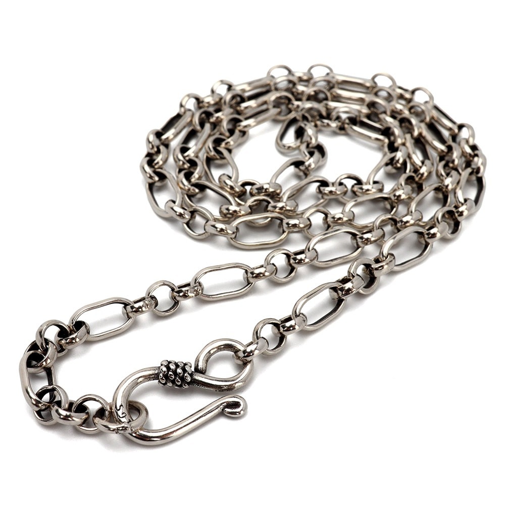 925 ロールチェーンネックレス 幅4mm [cs044-4mm]