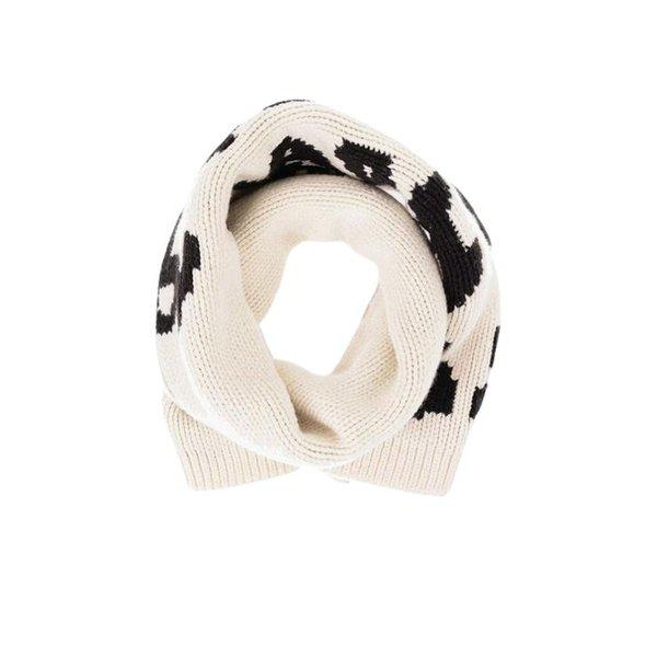 男性バイカラー ジャカード マフラー スカーフ 708711V24O0 2200 Bianco Marrone BPG
