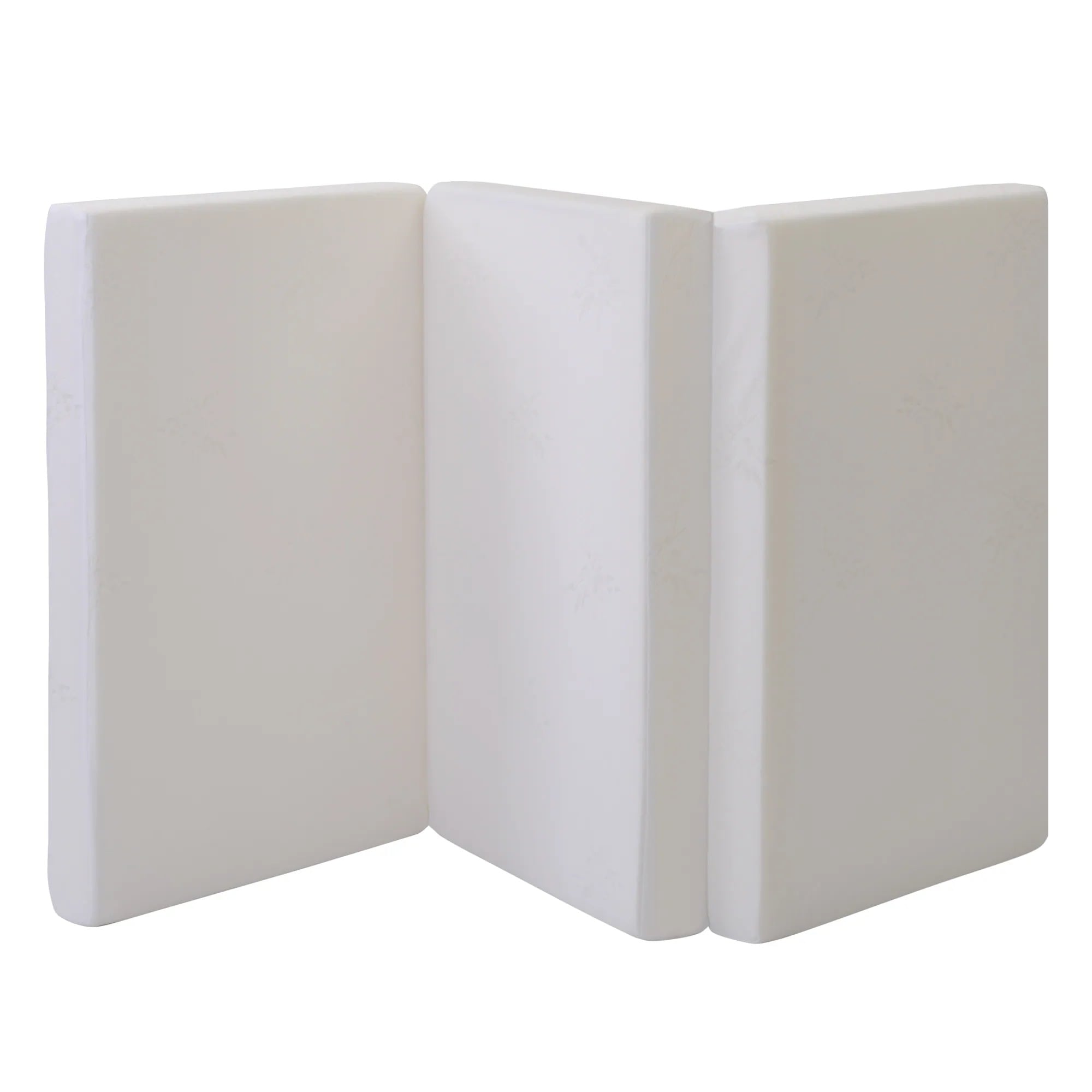 271三つ折10cm高反発マットレス シングル ホワイト 25D 120N S