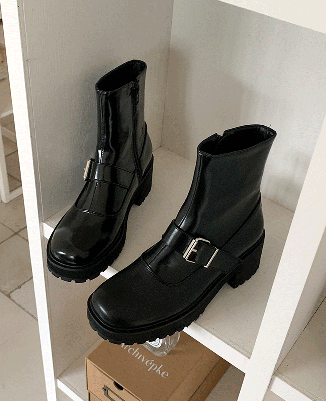 [MILOVANY] パニレンガボッシュアンクルブーツ6cm