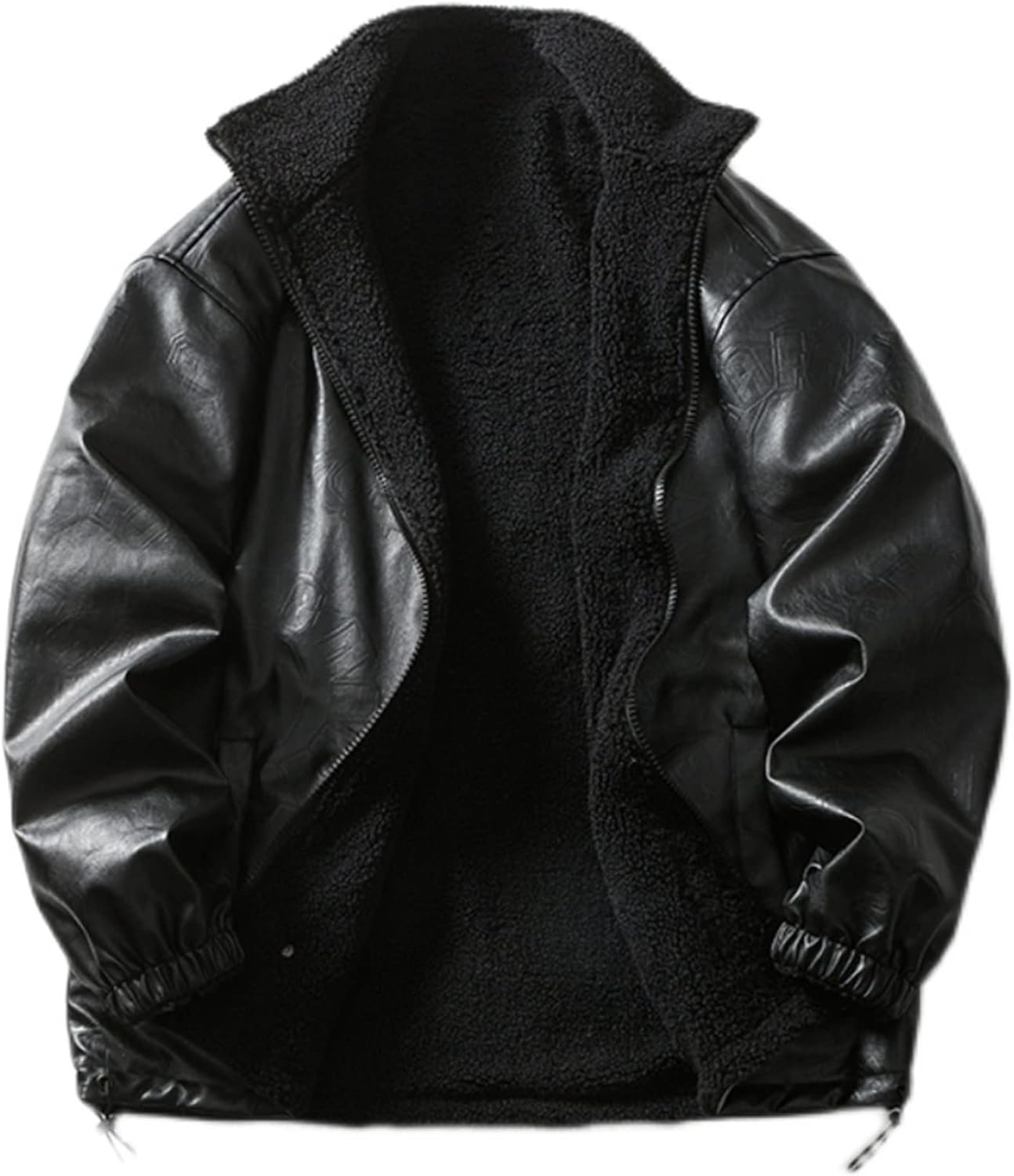 リバーシブル メンズ フリース ボアジャケット 両面着 PUレザー 起毛 厚手 秋冬着 ブルゾン ウインドブレーカー 撥水 バイク用 レトロ フライトジャケット 体型カバー カジュアル 14,611円