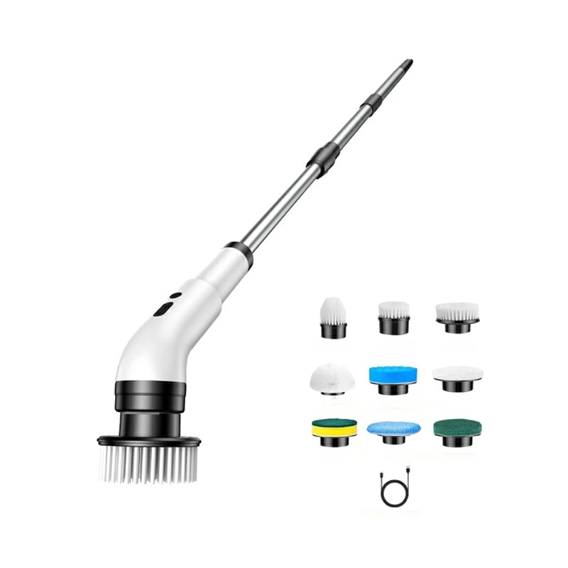 コードレス 電動 クリーニングブラシ 高速回転 ブラシ9種類 掃除 水回り可 家庭用 便利 簡単 清掃 効率アップ 高所 窓拭き 洗車 床掃除 お風呂 シンク キッチン