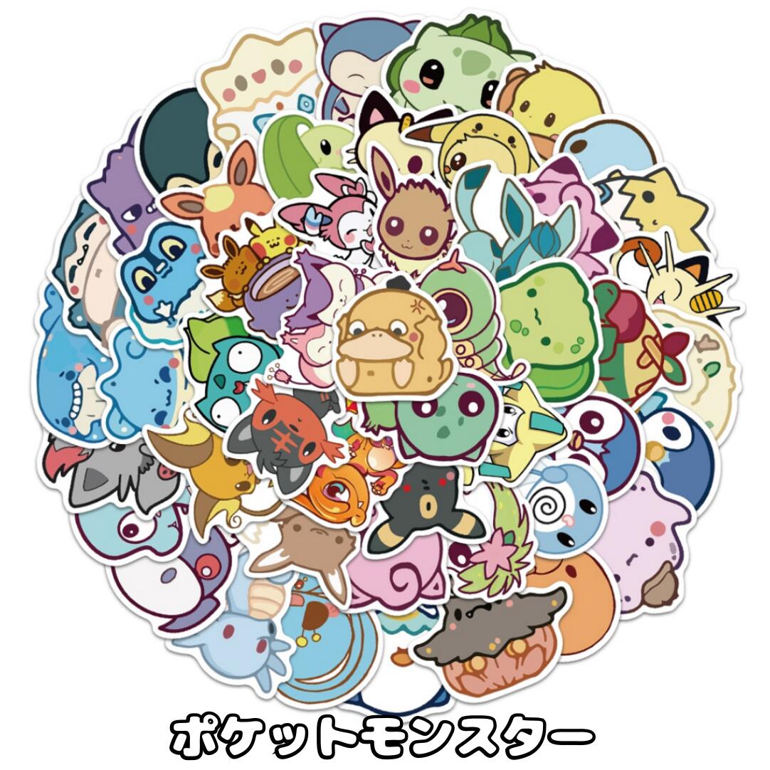 Qoo10] BIGサイズ ステッカー シール ポケモ