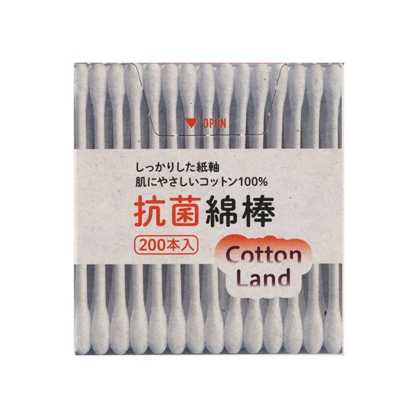 50個セット/平和　コットンランド抗菌綿棒紙箱入　２００本 [平和メディク]