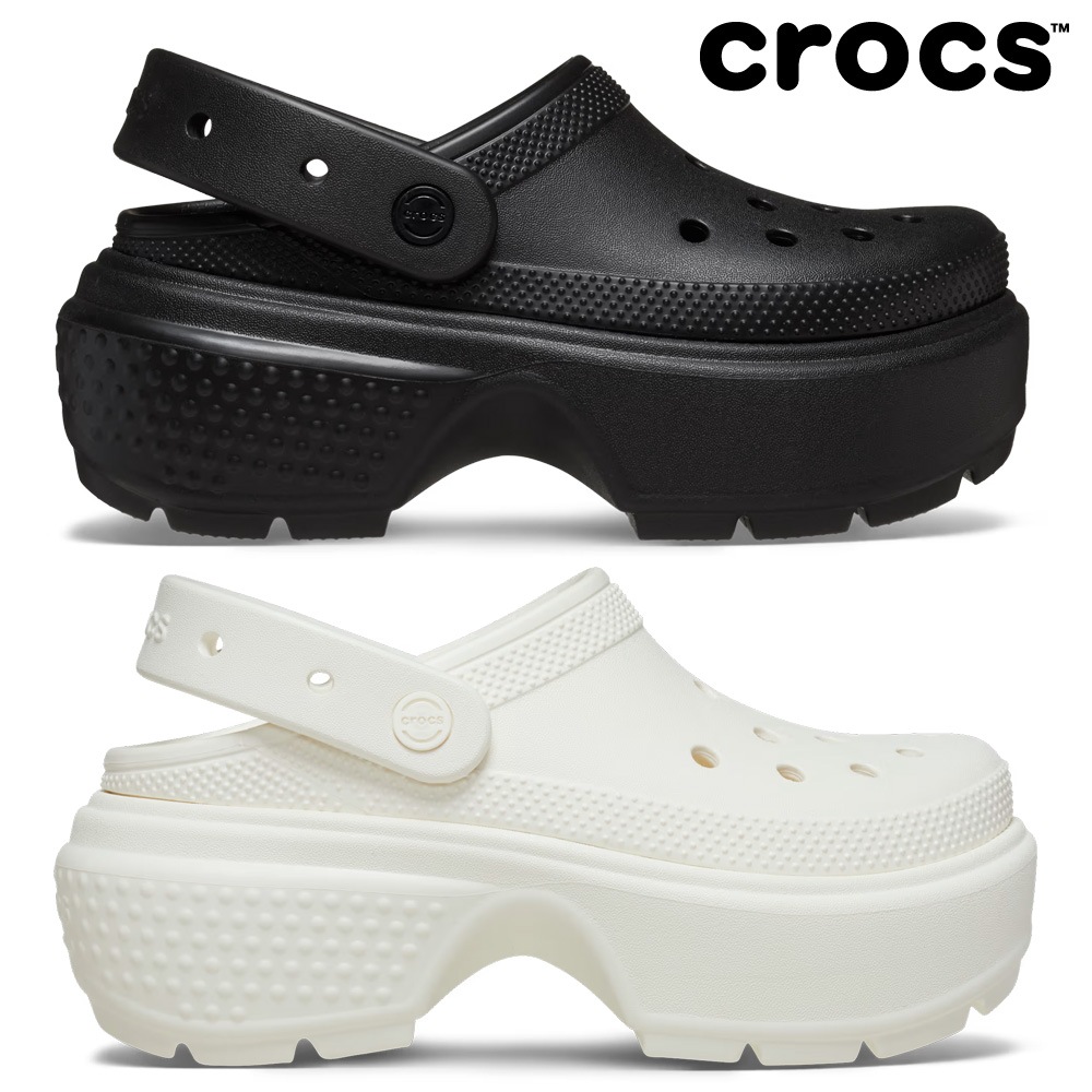 クロックス サンダル メンズ レディース ストンプ クロッグ 209347 001 0WV crocs 2024春夏 STOMP CLOG 厚底