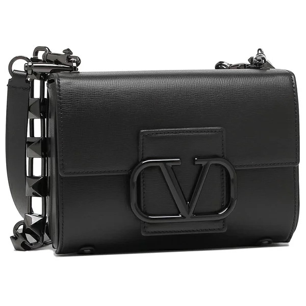 ショルダーバッグ スタッズサイン ブラック レディース B0J96 YLW 0NO