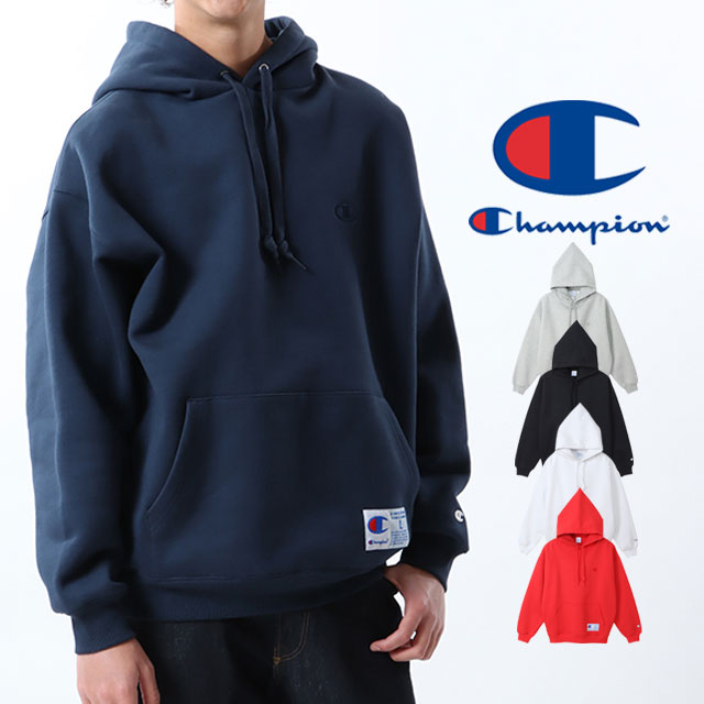 チャンピオン Champion パーカー メンズ レディース フーデッドスウェットシャツ フード フーディー トレーナー トップス 裏起毛 長袖 防寒 ルーズフィット アパレル カジュアル 無地 ロゴ