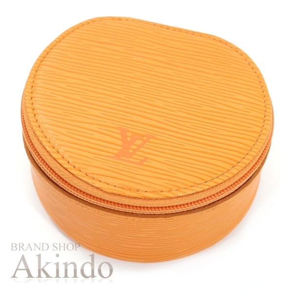 【新品同様】ルイヴィトン エピ エクランビジュー アクセサリーケース 腕時計ケース 小物入れ ジュエリーケース マンダリン オレンジ 指輪 ブレスレット ピアス イヤリング M48217 LOUIS