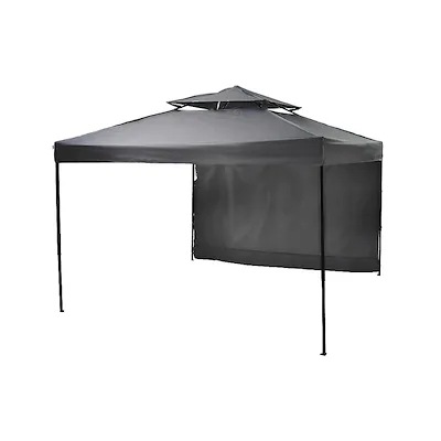 【国内即日発送】タープテント 3m サイドシート1枚付 UV加工 撥水 ワンタッチタープテント 簡単 大型