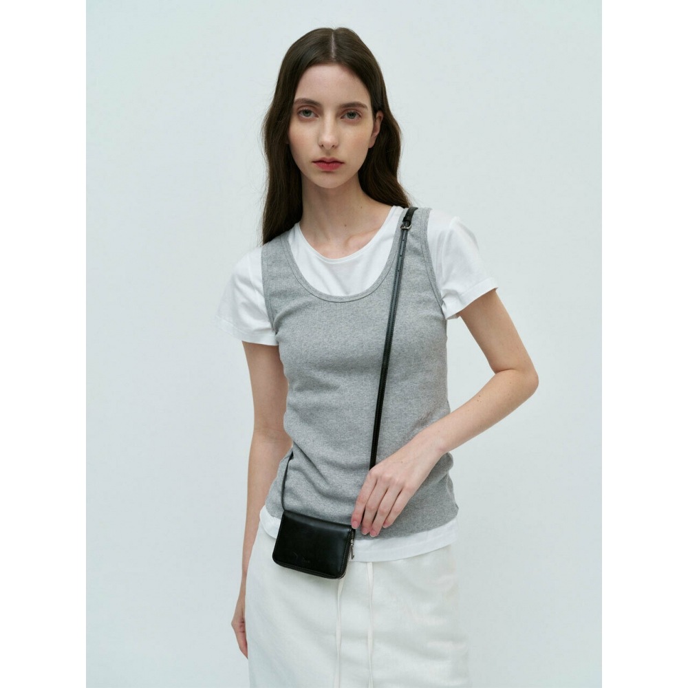 Dunst 女性用エッセンシャルミニカードバッグブラック UDBA4E210BK