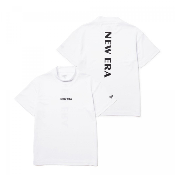 NEWERA ニューエラ ゴルフ Womens 半袖 ミッドネック Tシャツ Vertical Logo ホワイト 14391436 レディース