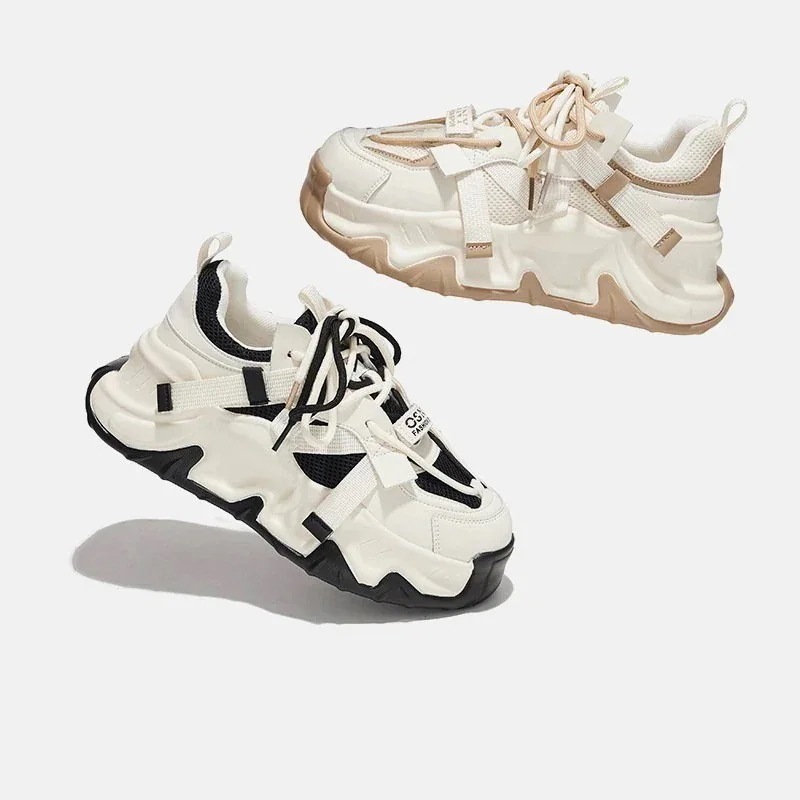 今の流行春夏人気品厚底スニーカーレディース滑り止め通気性フラットシューズ韓国ファッションローファー