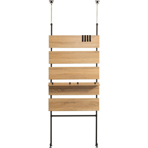 ホームテイスト TLR-80 突っ張り木板ラダーラック（幅80cm）【Escala-エスカーラ-】 シャビーオーク メーカー直送 7,922円