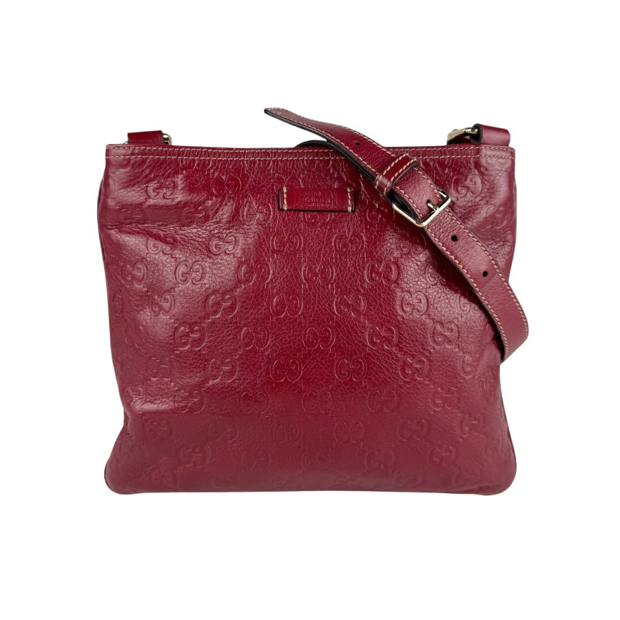 グッチ GUCCI ショルダーバッグ レザー レッド ユニセックス 201538 z6066