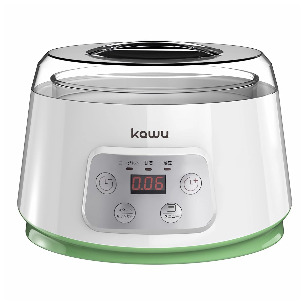 KAWU ヨーグルトメーカー 低温調理 飲むヨーグルト 甘酒 納豆メーカー 1.5m電源コード 発酵食品 説明書 レシピブック付き クリスマスプレゼントに最適 5,335円