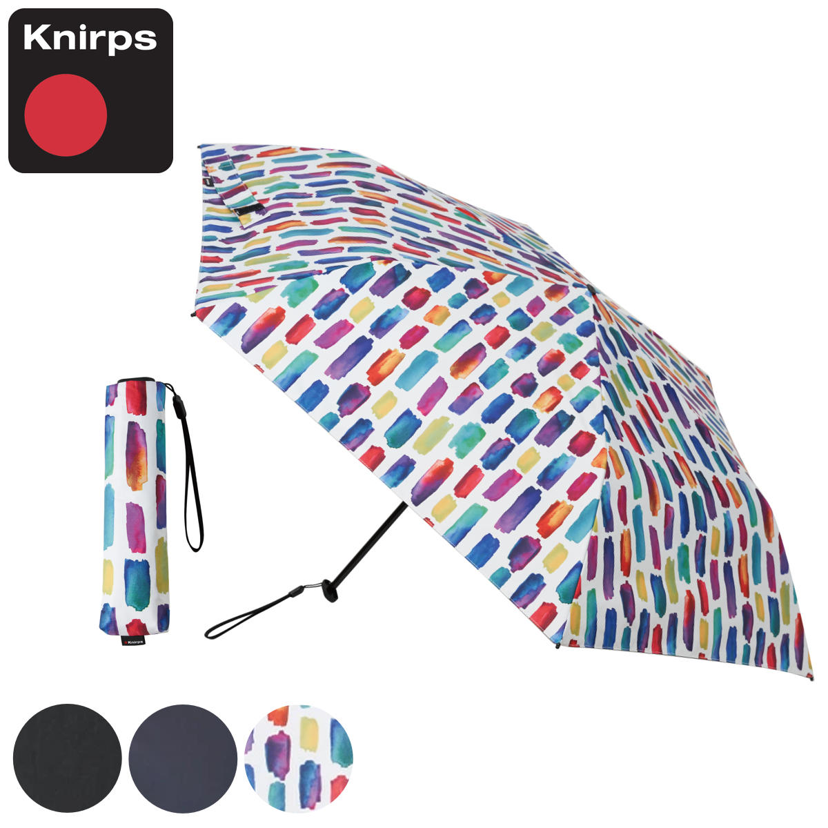 折りたたみ傘 Knirps US050 軽量 手動開閉 晴雨兼用 クニルプス 折り畳み傘 雨傘 傘 日傘 コンパクト 専用ケース付き UVカット 50cm 遮熱 遮光 UVカット99％ ミニ傘