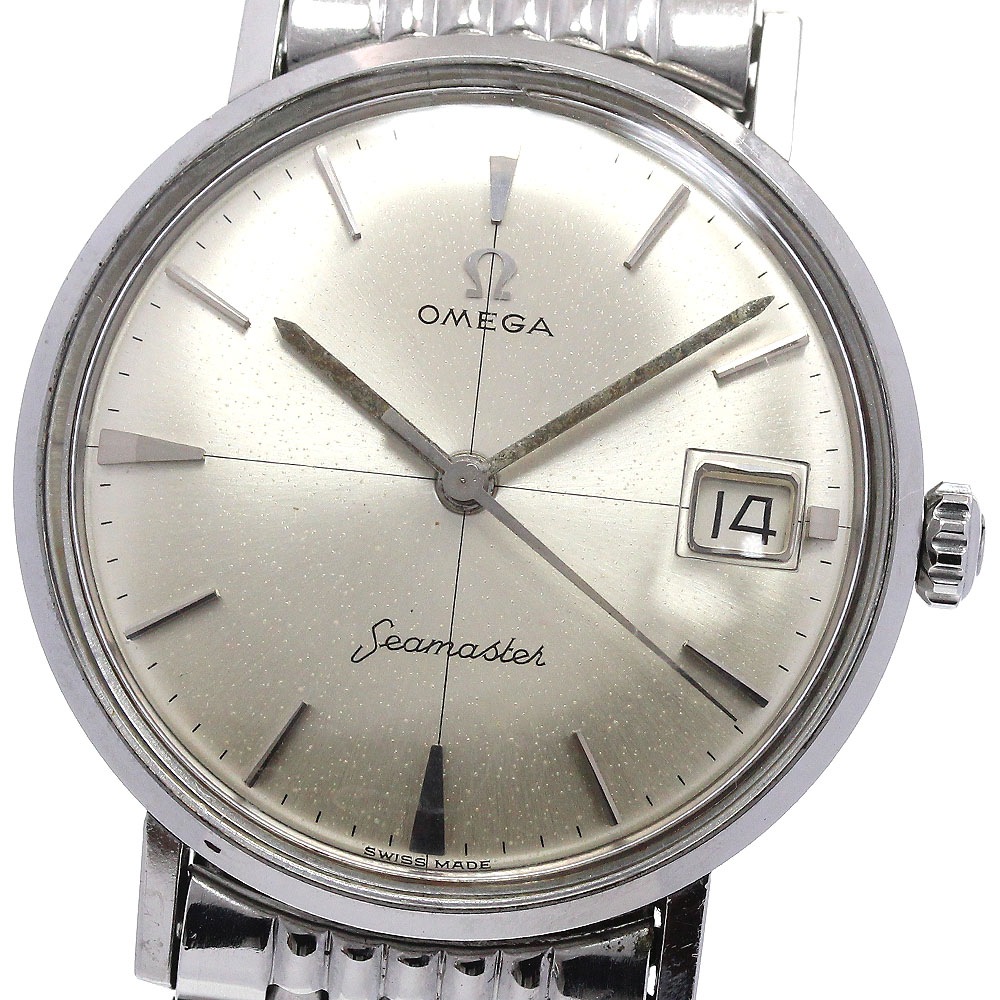 オメガ OMEGA シーマスター デイト ライスブレスレット 手巻き メンズ _863056【中古】 55,935円