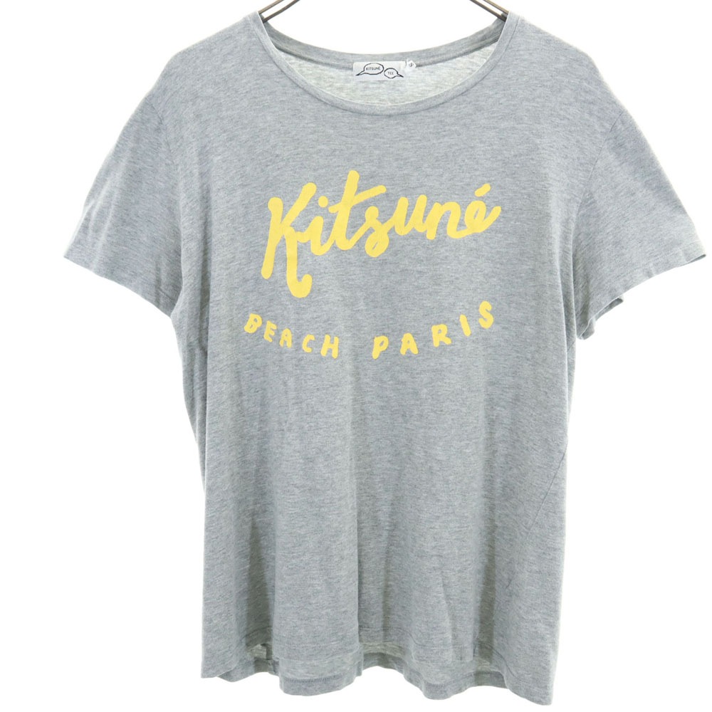 キツネティー 日本製 半袖 Tシャツ S グレー Kitsune Tee メンズ