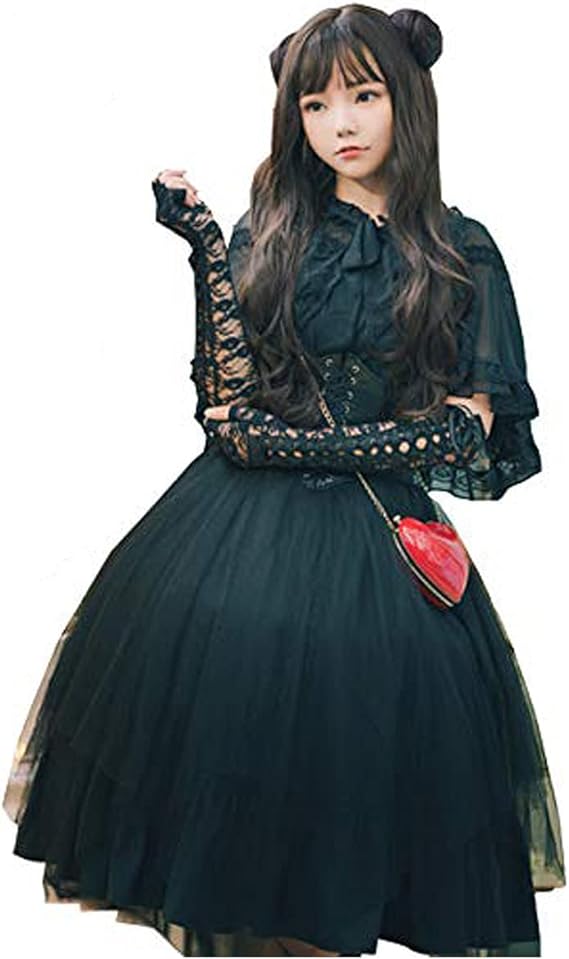 [Sky]ワンピース ロリータ ゴスロリ 衣装 ロリータ ジャンパースカート コスプレ アニメ cos大きいサイズ 森ガール 甘ロリ 羽織り 手袋 サッシュベルト 靴下贈る ゴ