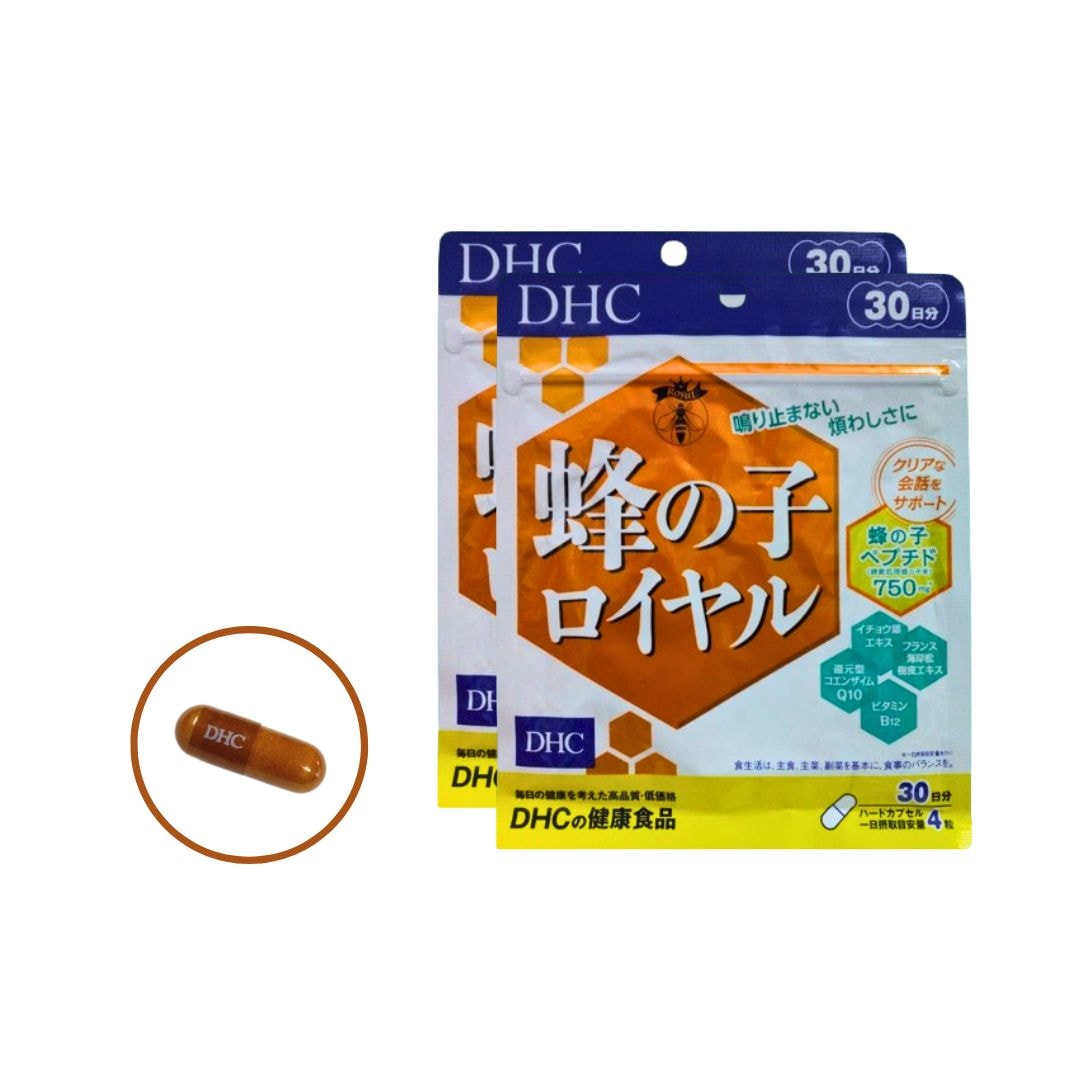 【2袋セット】D H C 蜂の子ロイヤル 30日分 T140 43g サプリメント サプリ　ビタミンB ロイヤルゼリー ビタミン コエンザイムQ10 補助 耳　雑音　静か　音楽