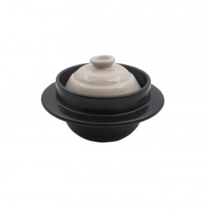 M0091 羽釜炊飯鍋 ごはん鍋 白釉 1合炊 萬古焼