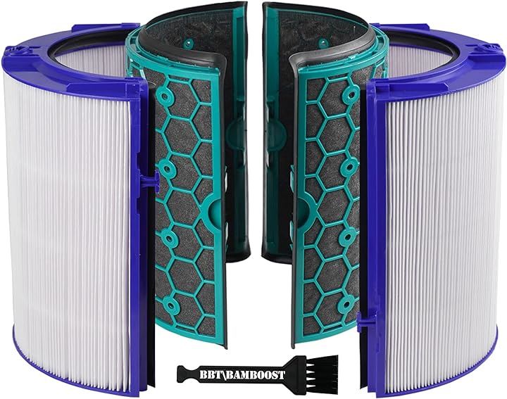 BBT HP04 TP04 DP04 空気清浄機能付ファン交換用 脱臭フィルター グラスHEPA集じんフィルター 空気清浄ファンヒーター 1セット入り