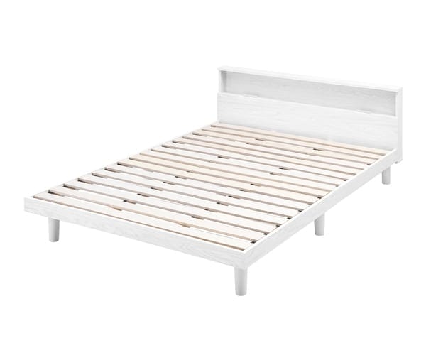 アイリスオーヤマ すのこベッドD SNB-D ホワイト(ダブル)