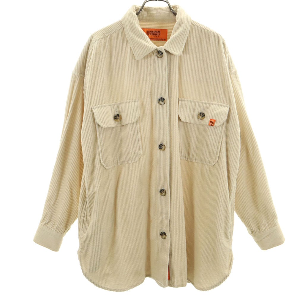 長袖 コーデュロイシャツ F ベージュ レディース