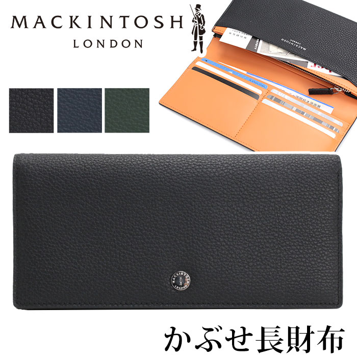 財布 メンズ MACKINTOSH LONDON マッキントッシュ ロンドン MEDAL メダル 長財布 かぶせ フラップ 小銭入れ カード収納 本革 牛革 革財布 ビジネス 仕事 スーツ
