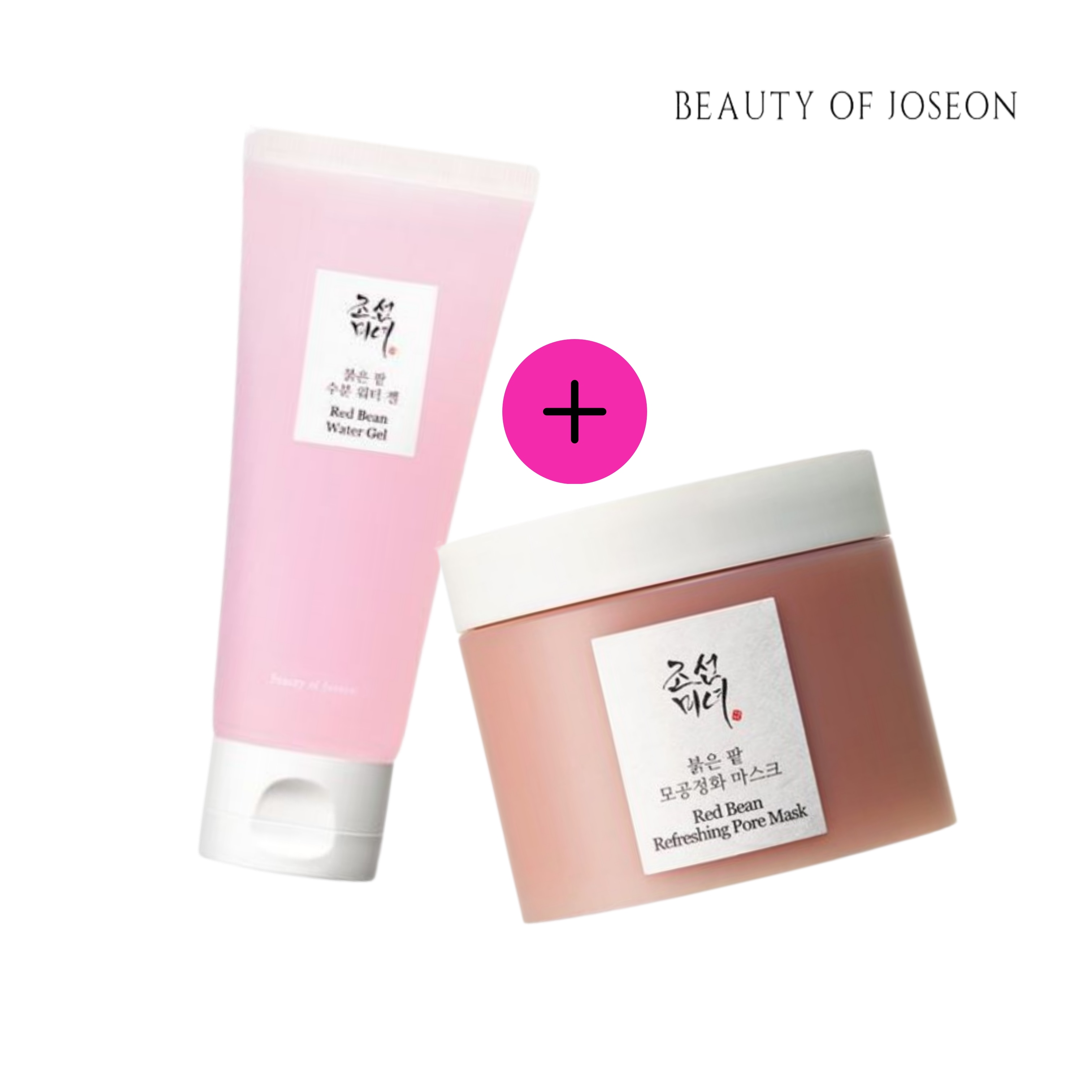 [조선미녀/小豆セット] 赤 小豆 水分 ウォータージェル100ml + 赤 小豆 毛穴浄化 マスク 140ml