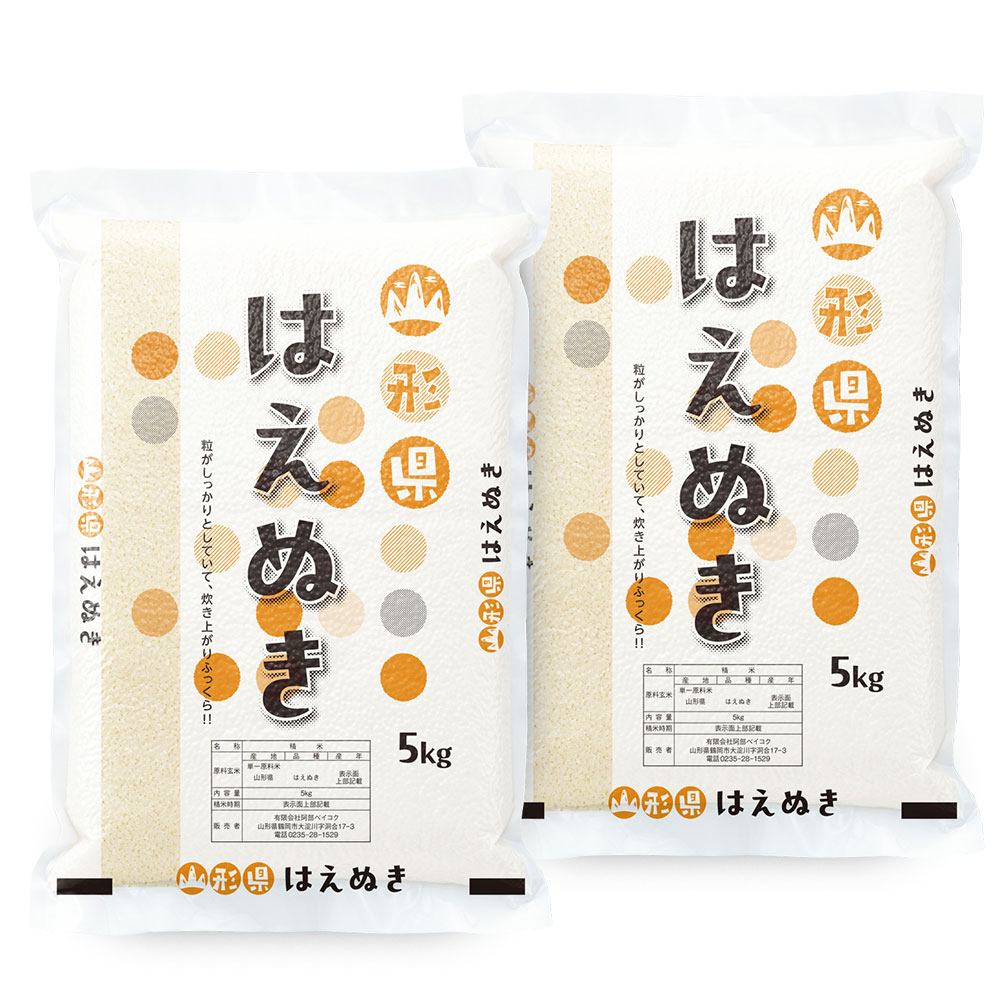 はえぬき 10kg 真空パック 山形県産 令和7年