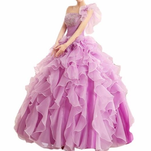 カラードレス　演出　ロングドレス　イブニングドレス　パーティー　結婚式　ウェディング　披露宴　二次会