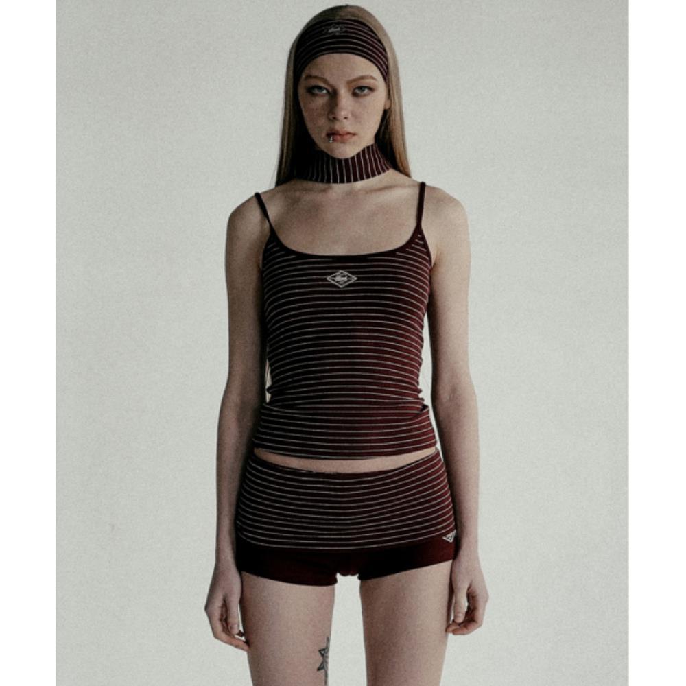 BADBLOOD Beyond Soft String Tank Stripe Wine w-tnk25-001 6,499円