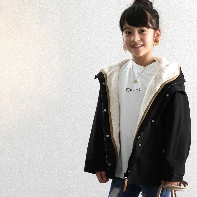 女の子 男の子 キッズ 3WAY マウンテンパーカー ボアジャケット 親子コーデ ジュニア 秋 冬 春 kclf002