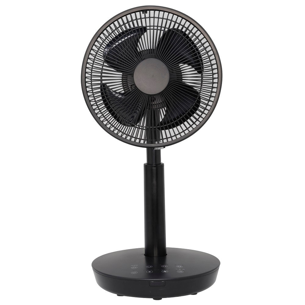 エスケイジャパン リビング扇風機 逆回転機能付き DCリモコン式 羽根径22cm 4枚羽根 黒色 SKJ-KT20FSA(BK) 扇風機 リビング オールシーズン タイマー 反転風